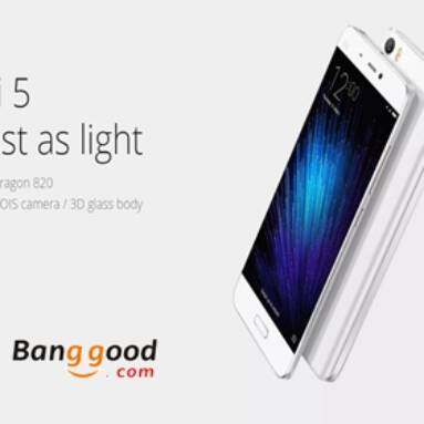 7% OFF for Xiaomi Mi5 5.15-inch 3GB RAM 64GB ROM Smartphone from BANGGOOD TECHNOLOGY CO., LIMITED