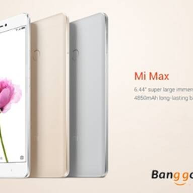Get 14% OFF for Xiaomi Mi Max 3GB RAM 32GB ROM Smartphone from BANGGOOD TECHNOLOGY CO., LIMITED