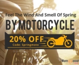 20% OFF Promotion for Motorcycle Products from BANGGOOD TECHNOLOGY CO., LIMITED