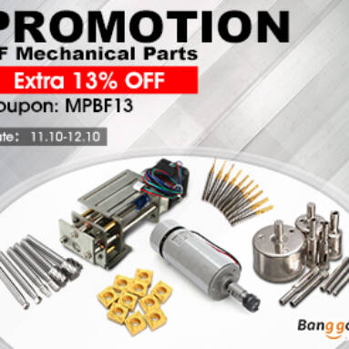 Extra 13% OFF for Mechanical Parts Black Friday Promotion from BANGGOOD TECHNOLOGY CO., LIMITED