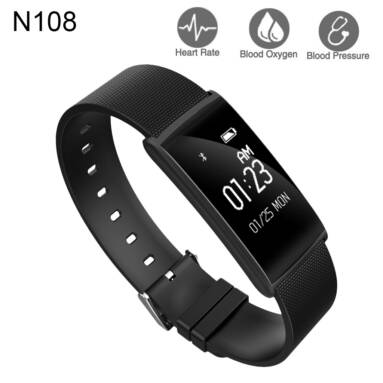 Coupon zpn108 for N108 0.96 inch OLED Smart Bracelet with Heart Rate Monitor $24.99 with Free Shipping from Zapals