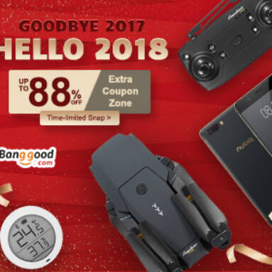 2018 New Year Promotion- Up to 88% OFF for All Categories from BANGGOOD TECHNOLOGY CO., LIMITED
