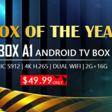 Only $49.99 for NEXBOX A1 4K Android 6.0 TV Box Amlogic S912 2GB/16GB from Zapals