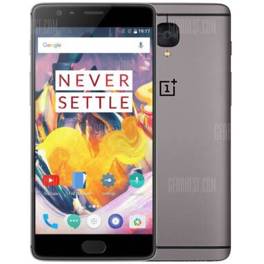 $389 with coupon for OnePlus 3T 4G Phablet  –  UK/EU PLUG + GLOBAL VERSION 6GB RAM 64GB ROM  GRAY from GearBest