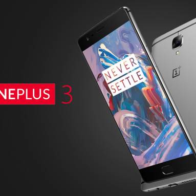 $10 OFF OnePlus Three 3 Smartphone with coupon from BANGGOOD TECHNOLOGY CO., LIMITED