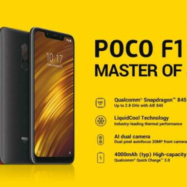$249 with coupon for Xiaomi Poco F1 6.18 Inch 4G LTE Smartphone 6GB RAM 64GB ROM (Global Version) from GEARVITA