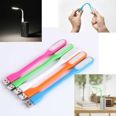 57% OFF for Portable Xiaomi Mini Bendable 5V 1.2W USB LED Light Lamp for Power Bank & Computer  from TinyDeal