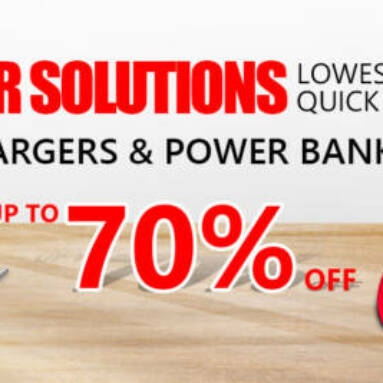 Lowest Prices Up to 70% OFF Chargers & Power Banks from Zapals