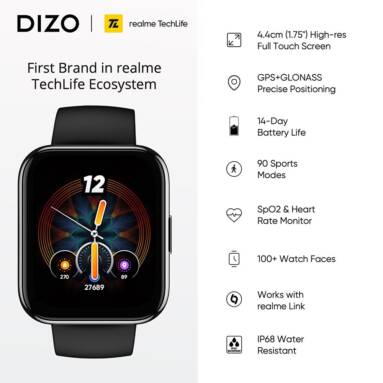 €52 with coupon for realme Techlife DIZO Smart Watch from ALIEXPRESS