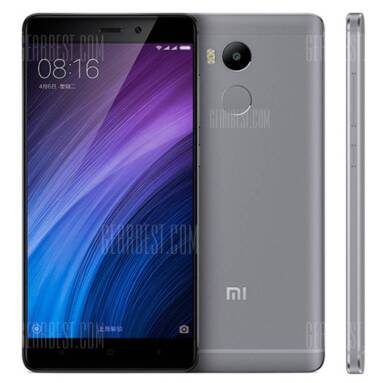 $175 with coupon for Xiaomi Redmi 4 4G Smartphone  –  3GB RAM 32GB ROM  GRAY from GearBest