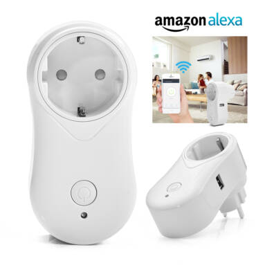Smart Remote Control WiFi Socket with USB Charging Support Amazon Alexa Echo – EU Plug $11.99 Free Shipping from Zapals