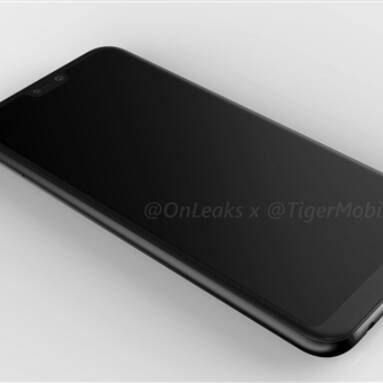 Huawei P20 Lite Renderings Showcase iPhone X-like Bangs Screen