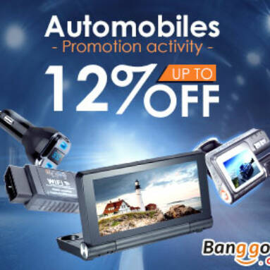 Extra 12% OFF for Automobiles Promotion from BANGGOOD TECHNOLOGY CO., LIMITED