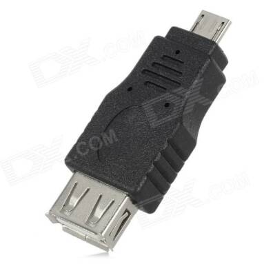 $0.99 Micro USB Male to USB Female Adapter for Cell Phone from DealExtreme