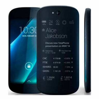 Smartphone Yota Yotaphone 32GB ROM Unlocked Screen at $302.11 Only from DealExtreme