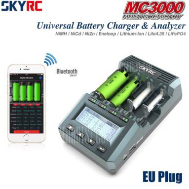 $81 with coupon for SKYRC MC3000 Smart Bluetooth Charger with App Control  –  EU PLUG  BLACK from GearBest