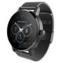 SMA - 09 Bluetooth 4.0 Heart Rate Monitor Smart Watch  -  STEEL BAND  BLACK