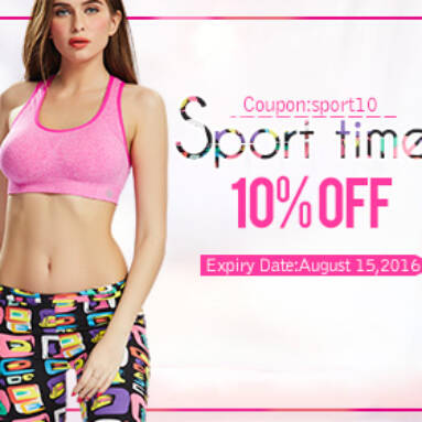 10% OFF for Sport Lingerie from BANGGOOD TECHNOLOGY CO., LIMITED