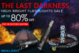 Up to 80% OFF High-bright Flashlights Sale Free Shipping from Zapals