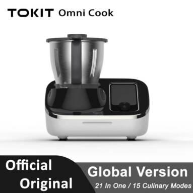 €1199 with coupon for TOKIT Omni Cook Automatic Cooking Robot Household Smart Chief Machine 1700W 2.2L Capacity 21 Functions Lampblack Free Cloud Recipes from EU warehouse GEEKBUYING