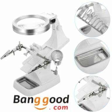 $9.99 for Multifunctional Soldering Magnifier Helping Stand Clamp Tool from BANGGOOD TECHNOLOGY CO., LIMITED