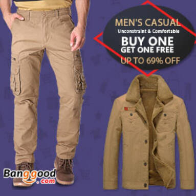 Up to 69% OFF for Men’s Fashion from BANGGOOD TECHNOLOGY CO., LIMITED