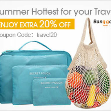 20% OFF Summer Hottest for Travel Accessories from BANGGOOD TECHNOLOGY CO., LIMITED