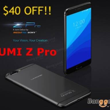 $40 OFF for UMI Z PRO 5.5 Inch 4GB RAM 32GB ROM 4G Smartphone from BANGGOOD TECHNOLOGY CO., LIMITED
