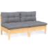 €99 with coupon for vidaXL Garden Pallet Sofa with Pine Wood Cushions from EU warehouse GSHOPPER