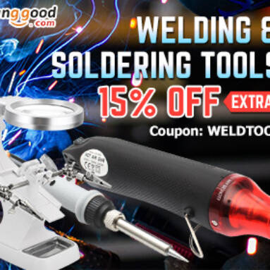 Extra 15% OFF for SOLDERING & WELDING TOOLS COLLECTION from BANGGOOD TECHNOLOGY CO., LIMITED