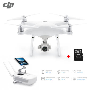 Big Discount Only $1,870.00 with Free Shipping for DJI Phantom 4 Pro + 20MP 4K Drone with 5.5 inch 1080P Screen from Zapals