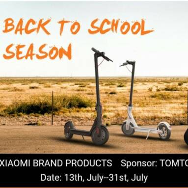 BACK TO SCHOOL SEASON @ TOMTOP – lowest prices for all XIAOMI products