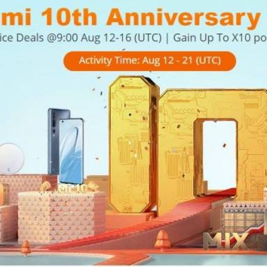Xiaomi 10th Anniversary Promotion Sale @ BANGGOOD