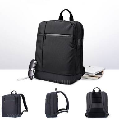 $30 with coupon for Original Xiaomi 17L Classic Business Style Men Laptop Backpack  –  BLACK