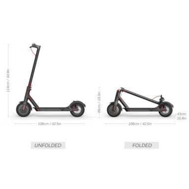 $374 with coupon for XIAOMI M365 Folding Two Wheels Electric Scooter from TomTop