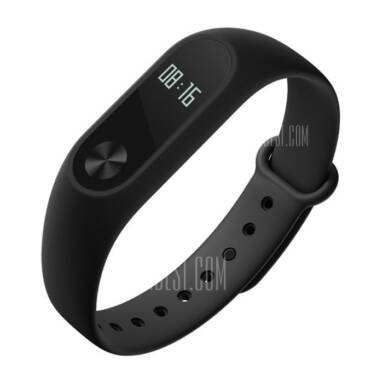 $17 with coupon for Original Xiaomi Mi Band 2 Smart Watch for Android iOS  –  BLACK from GearBest