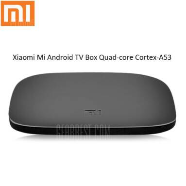 $65 with coupon for ( Official International Version ) Original Xiaomi Mi Android TV Box Quad-core Cortex-A53 EU PLUG  BLACK from GearBest
