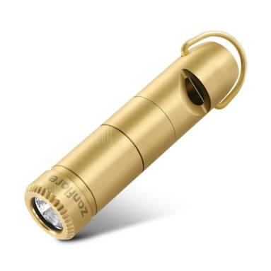 $9 with coupon for zanflare F6S Rechargeable EDC Flashlight  –  6000 – 6500K  GOLDEN YELLOW from GearBest