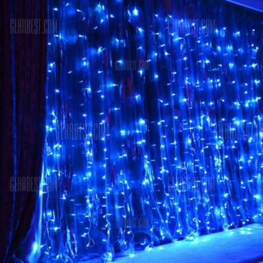 $10 with coupon for zanflare LED Curtain Light  –  US PLUG  BLUE LIGHT from GearBest